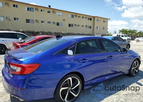 2021 Honda Accord Sport из США, поврежденный, VIN 1HGCV1F32MA051295